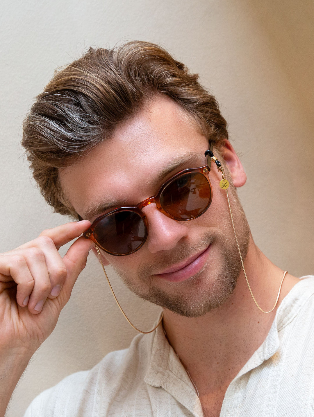 Snake zilver unisex | Brillenkoord