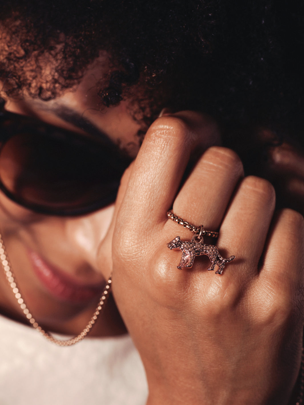 Jaguar rosé goud | Brillenkoord
